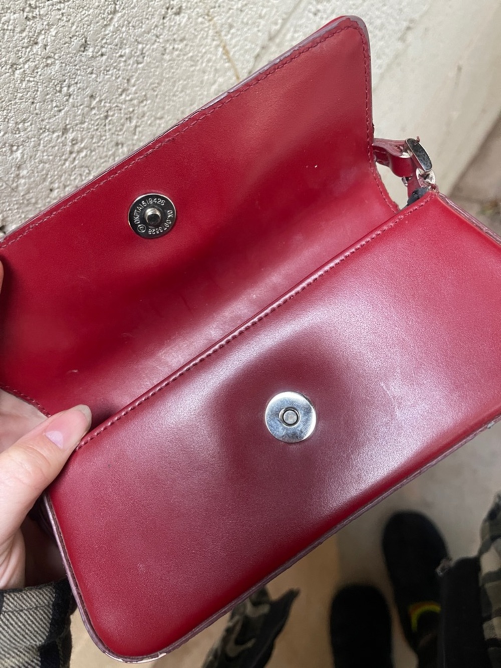 Gucci Burgundy Leather Mini Shoulder Bag - Picture 8 of 9